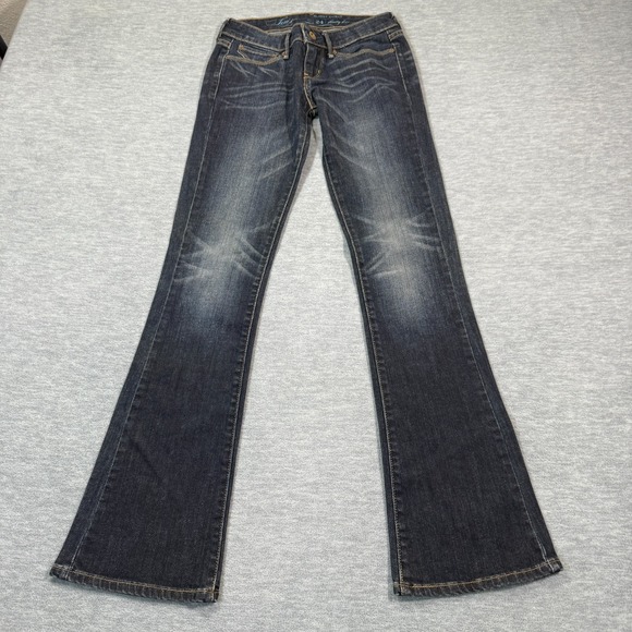 Levi's Jeans Women 24x32 Blue Slight Curve Skinny Boot Stretch Mid Rise Denim - Picture 1 of 10